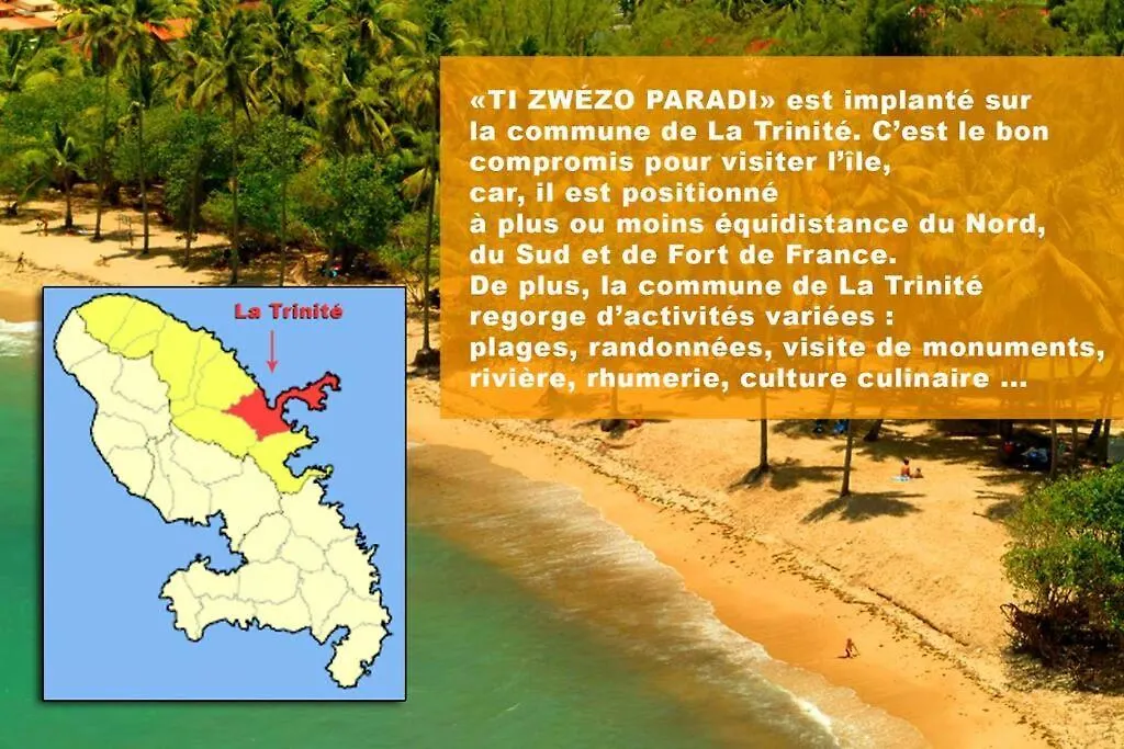 F2 Ixora - Spa - Piscine - Vue Mer - 9 Min De La Plage - Ti Zwezo Paradi La Trinité Apartamento