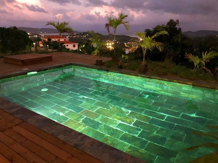 F2 Ixora - Spa - Piscine - Vue Mer - 9 Min De La Plage - Ti Zwezo Paradi La Trinité